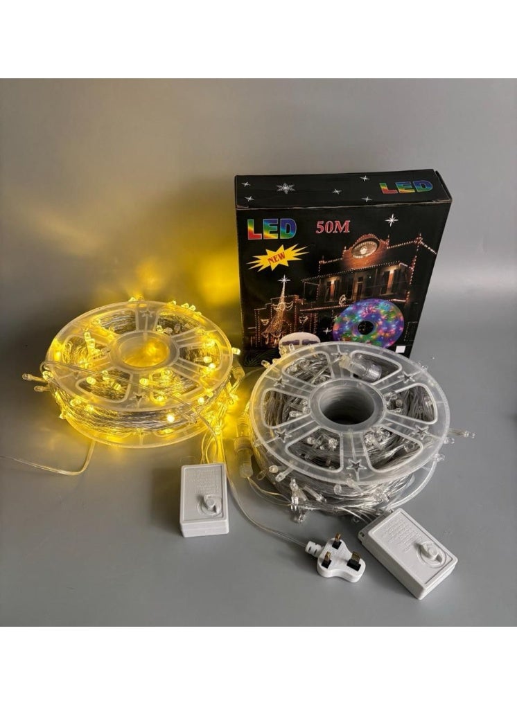 Decorative LED string lights - Indoor and outdoor decorative lighting in multiple lengths, suitable for Ramadan and holidays (50 meters) - Image 2